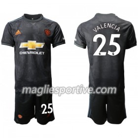 Completo Calcio Manchester United VALENCIA 25 Bambino Divisa Terza 2019/2020